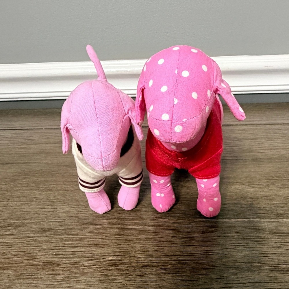 Victoria's Secret PINK Plush Dog Mascot‎ Set